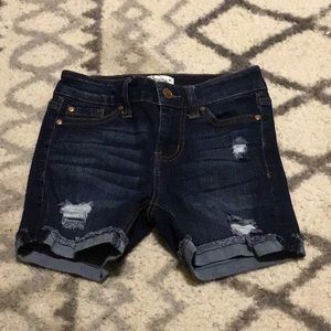 Girls denim shorts size 8
